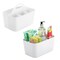 mDesign Plastic Shower Caddy Storage Organizer Basket with Handle